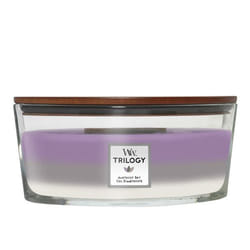 WoodWick Amethyst Sky Trilogy bougie en cire Ellipse Ambre, Jasmin, Lavande, Cuir, Bois de santal, Suédine, Vanille, Ylang-ylang 1 pièce(s)