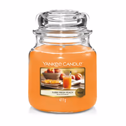 Yankee Candle Farm Fresh Peach, Cylindre, Orange, Pêche, 75 h, 1 pièce(s)