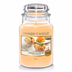 Yankee Candle Mango Ice Cream, Autres, Orange, Crème, Vanille, 1 pièce(s)