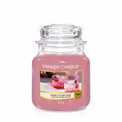 Yankee Candle Sweet Plum Sake, Rond, Rose, Saké, 75 h, 1 pièce(s)