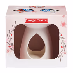 Yankee Candle Snow Globe Wonderland, Terre cuite / lampe aromatique, Vitrocéramique, Blanc, Table, fenêtre, Boîte