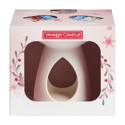 Yankee Candle Snow Globe Wonderland Terre cuite / lampe aromatique Vitrocéramique Blanc