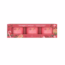 Yankee Candle Peppermint Pinwheels, Rond, Rouge, 10 h, 3 pièce(s)
