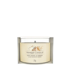 Yankee Candle Soft Wool & Amber bougie en cire Rond Ambre Beige 1 pièce(s)