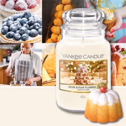 Yankee Candle Spun Sugar Fluries bougie en cire Rond Beige 1 pièce(s)