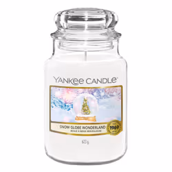 Yankee Candle Snow Globe Wonderland, Rond, Blanc, Cèdre, Eucalyptus, Menthe, 150 h, 1 pièce(s)