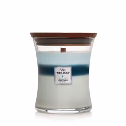 WoodWick Icy Woodland, Autres, Bleu, Bleu clair, Blanc, Genévrier, Magnolia, 1 pièce(s)
