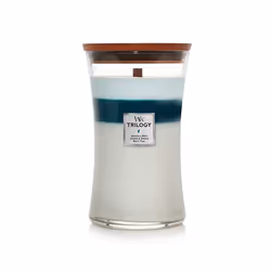 WoodWick Icy Woodland, Autres, Bleu, Bleu clair, Blanc, Genévrier, Magnolia, 1 pièce(s)