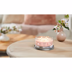 Yankee Candle Pink Sands™ bougie en cire Cylindre Citron, Floral, Vanille Rose 1 pièce(s)