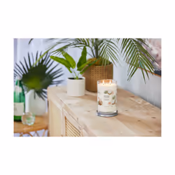 Yankee Candle Signature bougie en cire Cylindre Noix de coco, Ananas, Vanille Blanc 1 pièce(s)