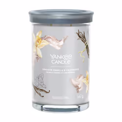 Yankee Candle Signature, Cylindre, Gris, Ambre, Bois de cachemire, Vanille, 100 h, 1 pièce(s)