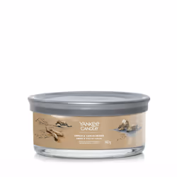 Yankee Candle Amber & Sandalwood, Rond, Marron, Ambre, Caramel, Cardamone, Cèdre, Lavande, Patchouli, Poivre, Bois de san ...