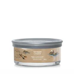 Yankee Candle Amber & Sandalwood bougie en cire Rond Ambre, Caramel, Cardamone, Cèdre, Lavande, Patchouli, Poivre, Bois de santal, Fève Tonka, Vanille Marron 1 pièce(s)