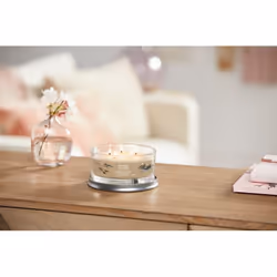 Yankee Candle Amber & Sandalwood bougie en cire Rond Ambre, Caramel, Cardamone, Cèdre, Lavande, Patchouli, Poivre, Bois de santal, Fève Tonka, Vanille Marron 1 pièce(s)