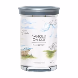 Yankee Candle Clean Cotton, Cylindre, Blanc, Coton, 100 h, 1 pièce(s)