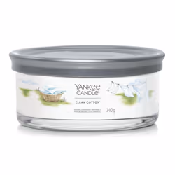 Yankee Candle Clean Cotton, Cylindre, Blanc, Fleur de coton, Citron, Farine blanche, 28 h, 1 pièce(s)