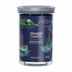 Yankee Candle Signature Lakefront Lodge Tumbler 567g, Cylindre, Bleu, 100 h, 1 pièce(s)