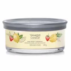 Yankee Candle Iced Berry Lemonade, Cylindre, Jaune, Pamplemousse, Citron, Pomelo, 28 h, 1 pièce(s)