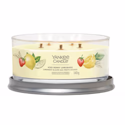 Yankee Candle Iced Berry Lemonade bougie en cire Cylindre Pamplemousse, Citron, Pomelo Jaune 1 pièce(s)