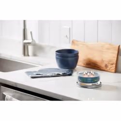 Yankee Candle Bayside Cedar bougie en cire Rond Ambre, Pamplemousse, Mandarin Bleu 1 pièce(s)