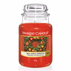 Yankee Candle Red Apple Wreath, Cylindre, Rouge, Fruité, 150 h, 1 pièce(s)