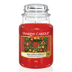 Yankee Candle Red Apple Wreath bougie en cire Cylindre Fruité Rouge 1 pièce(s)