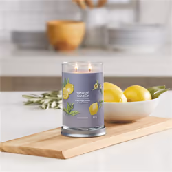 Yankee Candle Black Tea & Lemon bougie en cire Cylindre Gris 1 pièce(s)