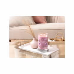 Yankee Candle Signature bougie en cire Cylindre Fruité, Orchidée Violet 1 pièce(s)