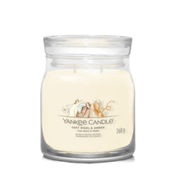 Yankee Candle Soft Wool & Amber bougie en cire Rond Ambre, Bois de cachemire, Héliotrope, Jasmin, Muguet, Musc, Orange, Bois de santal, Mandarine, Vanille Blanc 1 pièce(s)