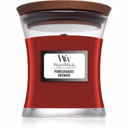 La bougie parfumée Woodwick Pomegranate embaume votre intérieur d’une agréable odeur et crée ainsi une atmosphère cosy dans l ...