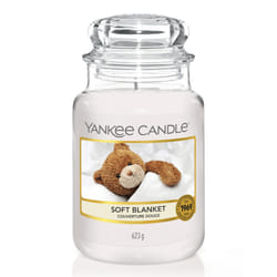 Yankee Candle Soft Blanket bougie en cire Rond Blanc 1 pièce(s)