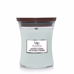 WoodWick Sagewood & Seagrass Medium Jar, Rond, Turquoise, 1 pièce(s)