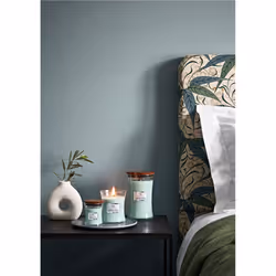 WoodWick Sagewood & Seagrass Large Jar bougie en cire Rond Turquoise 1 pièce(s)