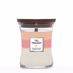 WoodWick Blooming Orchard Trilogy Medium Jar, Rond, Orange, Rose, Blanc, 1 pièce(s)