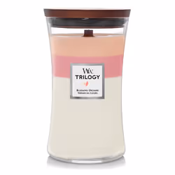 WoodWick Blooming Orchard Trilogy Large Jar, Rond, Pêche, Rose, Blanc, 1 pièce(s)
