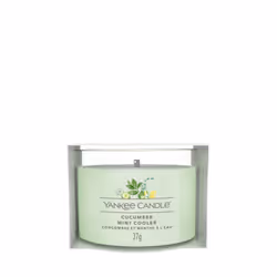 Yankee Candle Cucumber Mint Cooler, Rond, Vert, Concombre, Eucalyptus, Pamplemousse, Jasmin, Citron, Orange, Musc blanc, 10 h ...