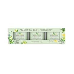 Yankee Candle Cucumber Mint bougie en cire Rond Concombre, Menthe Vert clair 3 pièce(s)