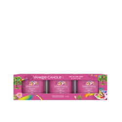 Yankee Candle Art In The Park bougie en cire Cylindre Pomme, Floral Rose 3 pièce(s)