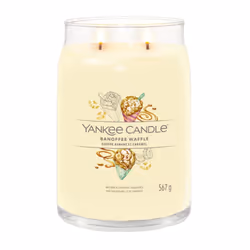 Yankee Candle Banoffee Waffle bougie en cire Cylindre Banane, Caramel, Chocolat Chocolat, Jaune 1 pièce(s)