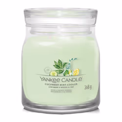 Yankee Candle Cucumber Mint Cooler, Cylindre, Vert, Concombre, Citron, Menthe, 50 h, 1 pièce(s)