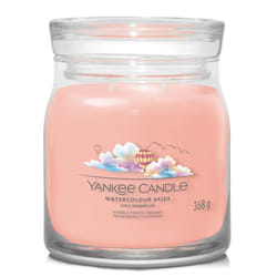 Yankee Candle Watercolour Skies bougie en cire Cylindre Bois de cachemire, Jasmin, Musc Rose 1 pièce(s)