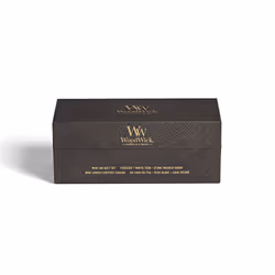 WoodWick Mini Jar Woody Giftset bougie en cire Cylindre Bois Marron, Blanc 3 pièce(s) - Vue supplémentaire 3