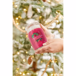 Yankee Candle Sparkling Winterberry bougie en cire Rond Rouge 1 pièce(s) - Vue supplémentaire 4