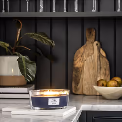 WoodWick Hinoki Dahlia bougie en cire Ellipse Violet 1 pièce(s)