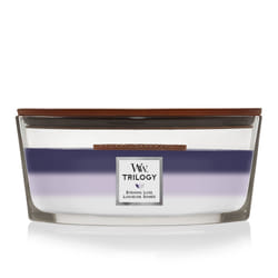 WoodWick Evening Luxe Trilogy bougie en cire Ellipse Violet, Violet, Blanc 1 pièce(s)
