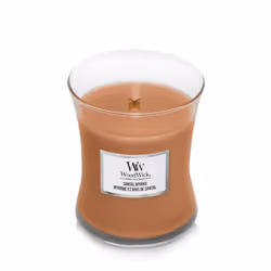 WoodWick Santal Myrhh bougie en cire Cylindre Ambre, Citron, Bois Marron 1 pièce(s)