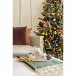 Yankee Candle Munich Christmas Market bougie en cire Rond Blanc 1 pièce(s)