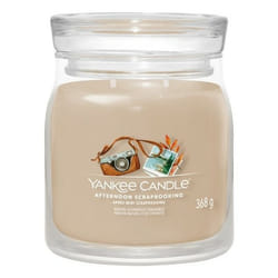 Yankee Candle 1759609E bougie en cire Rond Ambre, Pomme, Bergamote, CEDAR, Eucalyptus, Gingembre, Cuir, Citron, Musc, Muscade, Patchouli Beige 1 pièce(s)