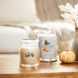 Yankee Candle 1759609E bougie en cire Rond Ambre, Pomme, Bergamote, CEDAR, Eucalyptus, Gingembre, Cuir, Citron, Musc, Muscade, Patchouli Beige 1 pièce(s)