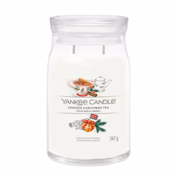Yankee Candle London Christmas Tea, Cylindre, Blanc, 90 h, 1 pièce(s)
